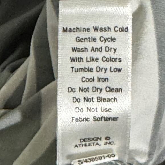 ATHLETA Chi Muscle Athletic Striped Gray/White Women'sTank Size Small - Picture 7 of 8